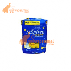 Stayfree Sanitary Napkin Secure Cottony Soft, 20 U